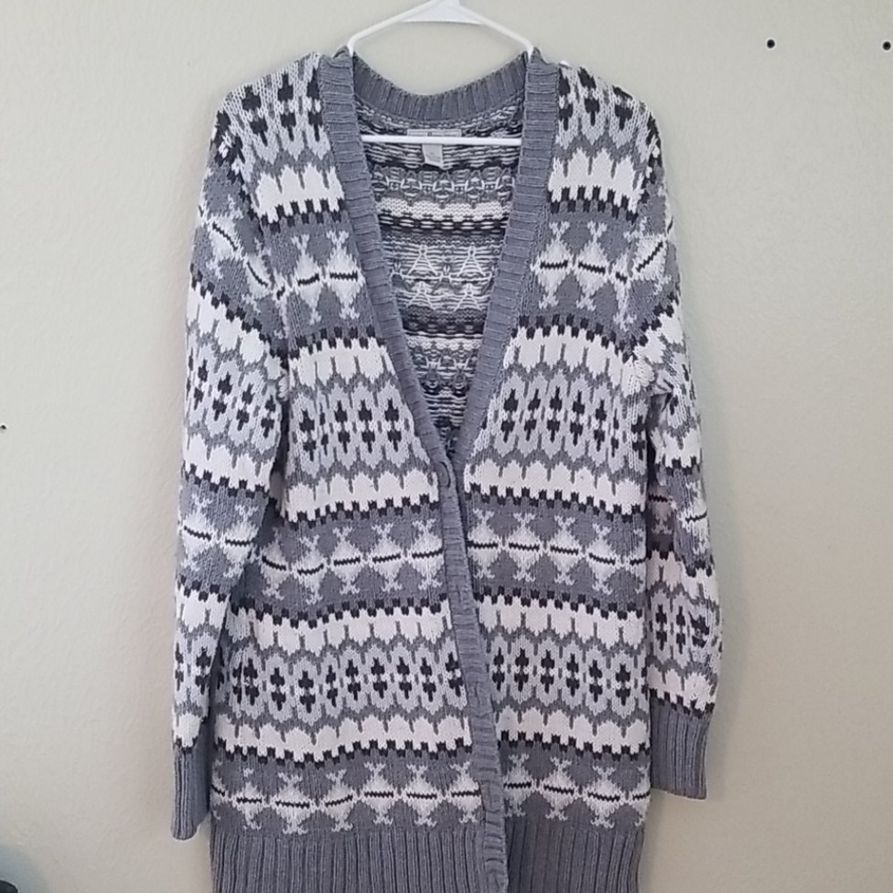 Cable Knit Cardigan Sweater